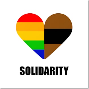 BLM LGBT+ Solidarity Heart 2020 Posters and Art